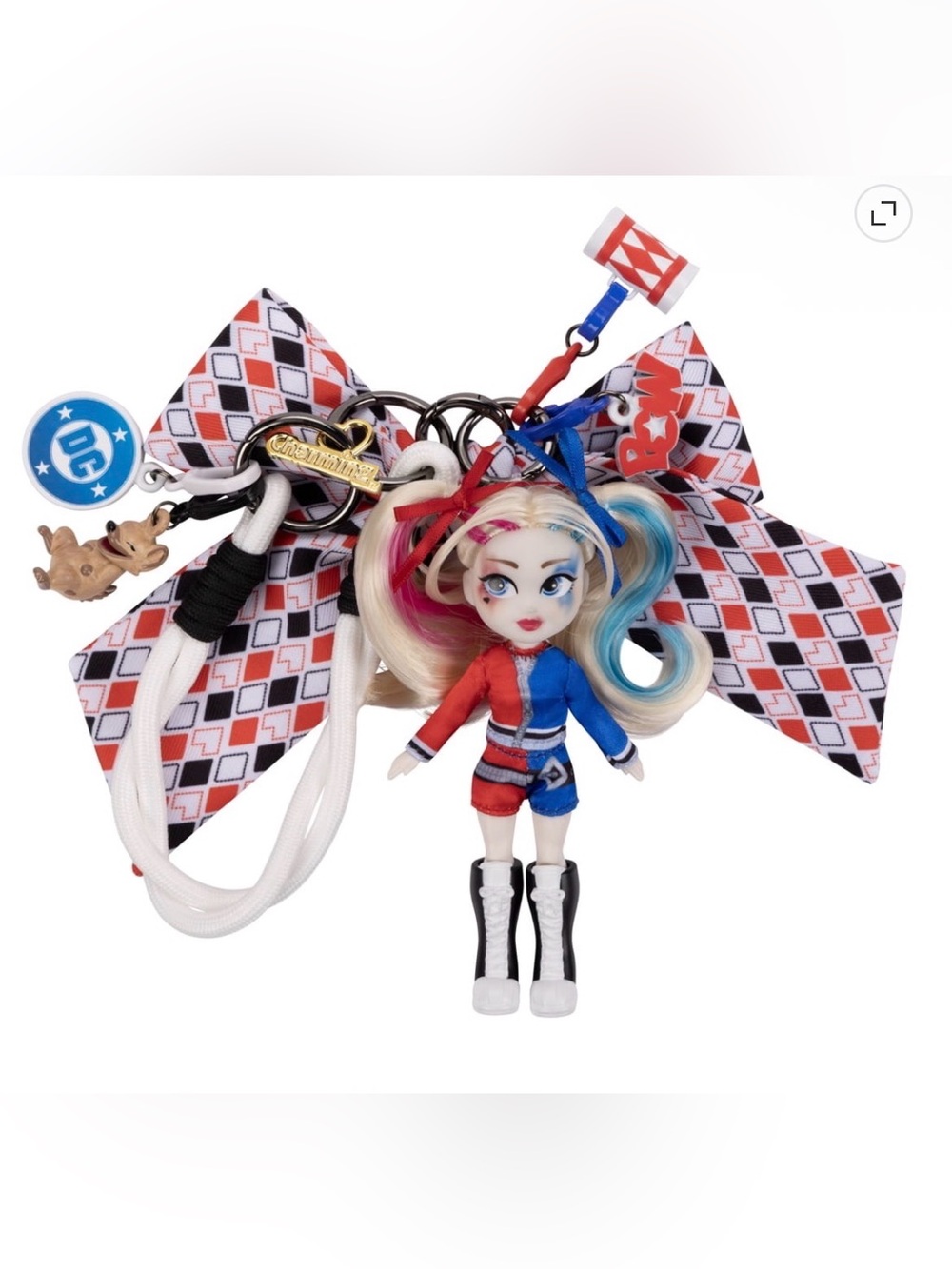 DC Harley Quinn Charming Doll Bag Charm with Accessories